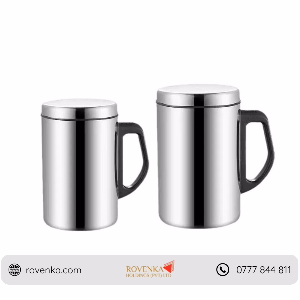 Stainless Steel Insulated Mug with Lid - Image 2