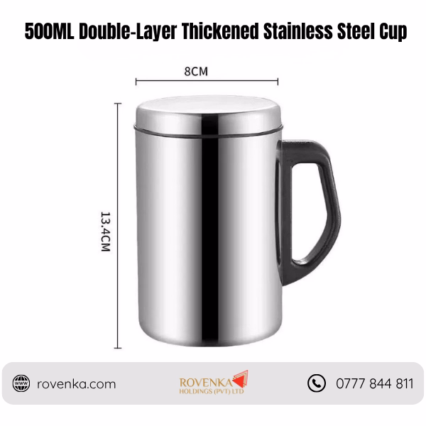 Stainless Steel Insulated Mug with Lid - Image 5