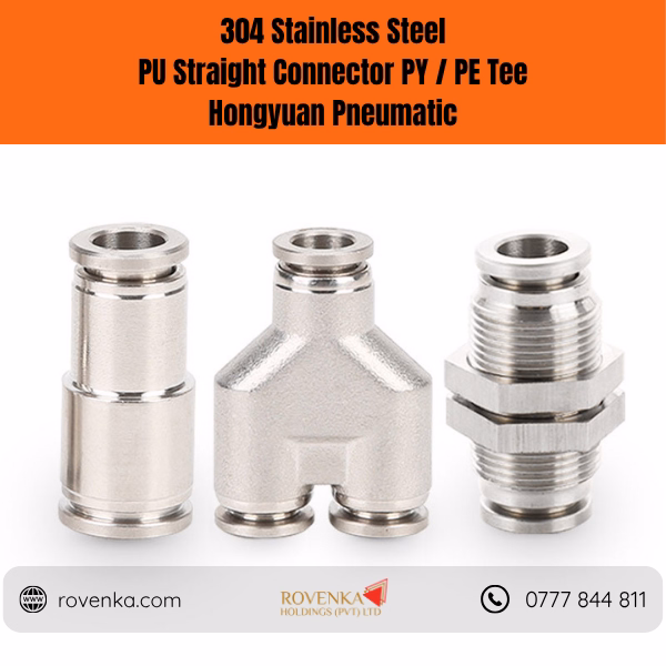 Stainless Steel Pneumatic Tee Connector - Image 2