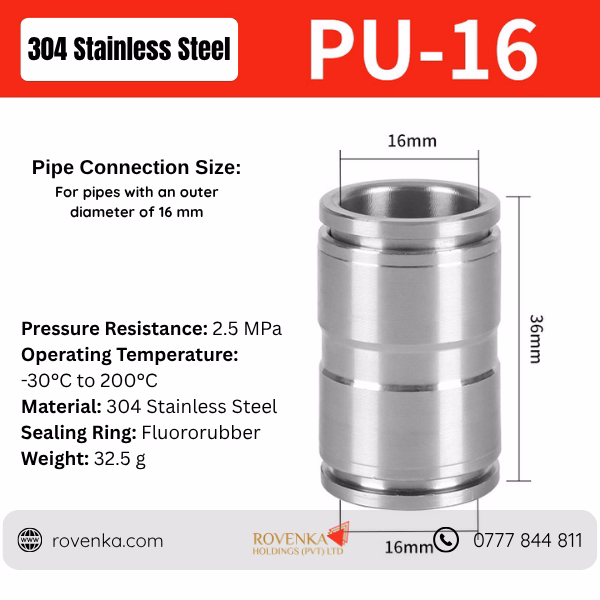 Stainless Steel Pneumatic Tee Connector - Image 25