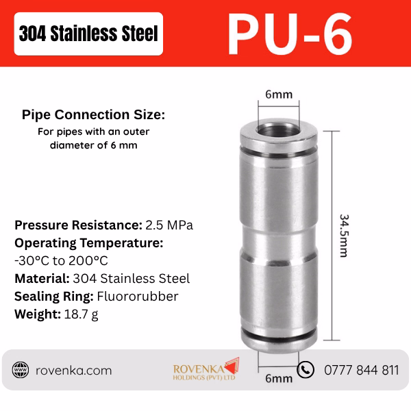 Stainless Steel Pneumatic Tee Connector - Image 20