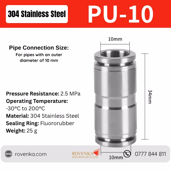 Stainless Steel Pneumatic Tee Connector - Image 22
