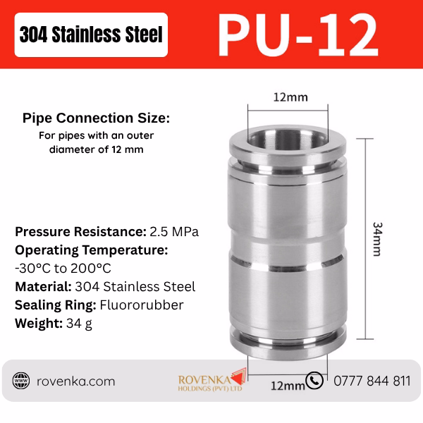 Stainless Steel Pneumatic Tee Connector - Image 23