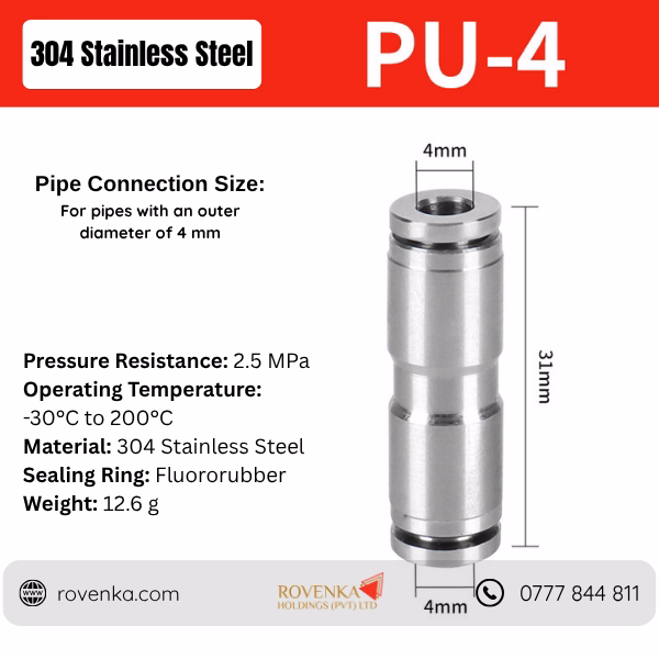 Stainless Steel Pneumatic Tee Connector - Image 19
