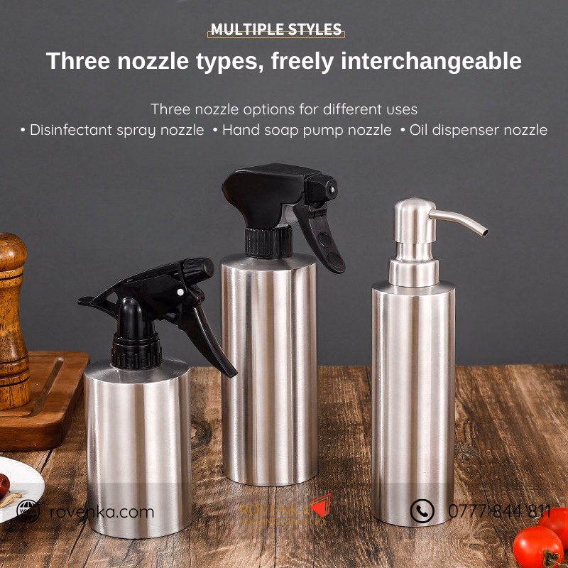Stainless Steel Spray Bottle Dispenser