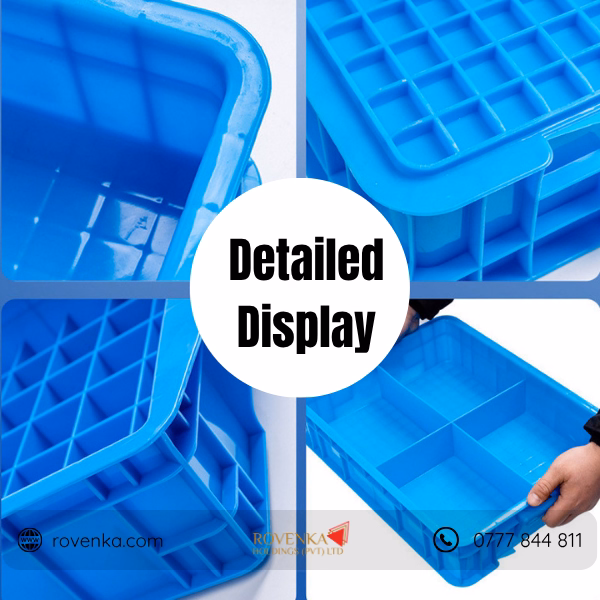 Heavy Duty Stackable Parts, Screws, Tools, Hardware & Small Components Organizer Tray – Industrial Multi-Compartment Plastic Storage Box - Image 3